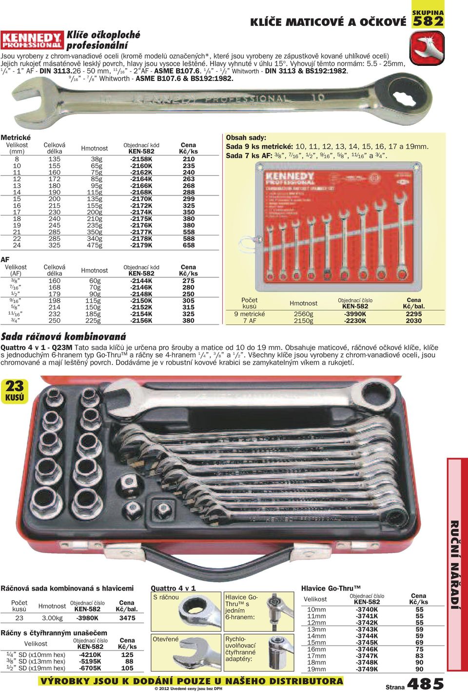 9 /16-7 /8 Whitworth - ASME B107.6 & BS192:1982.