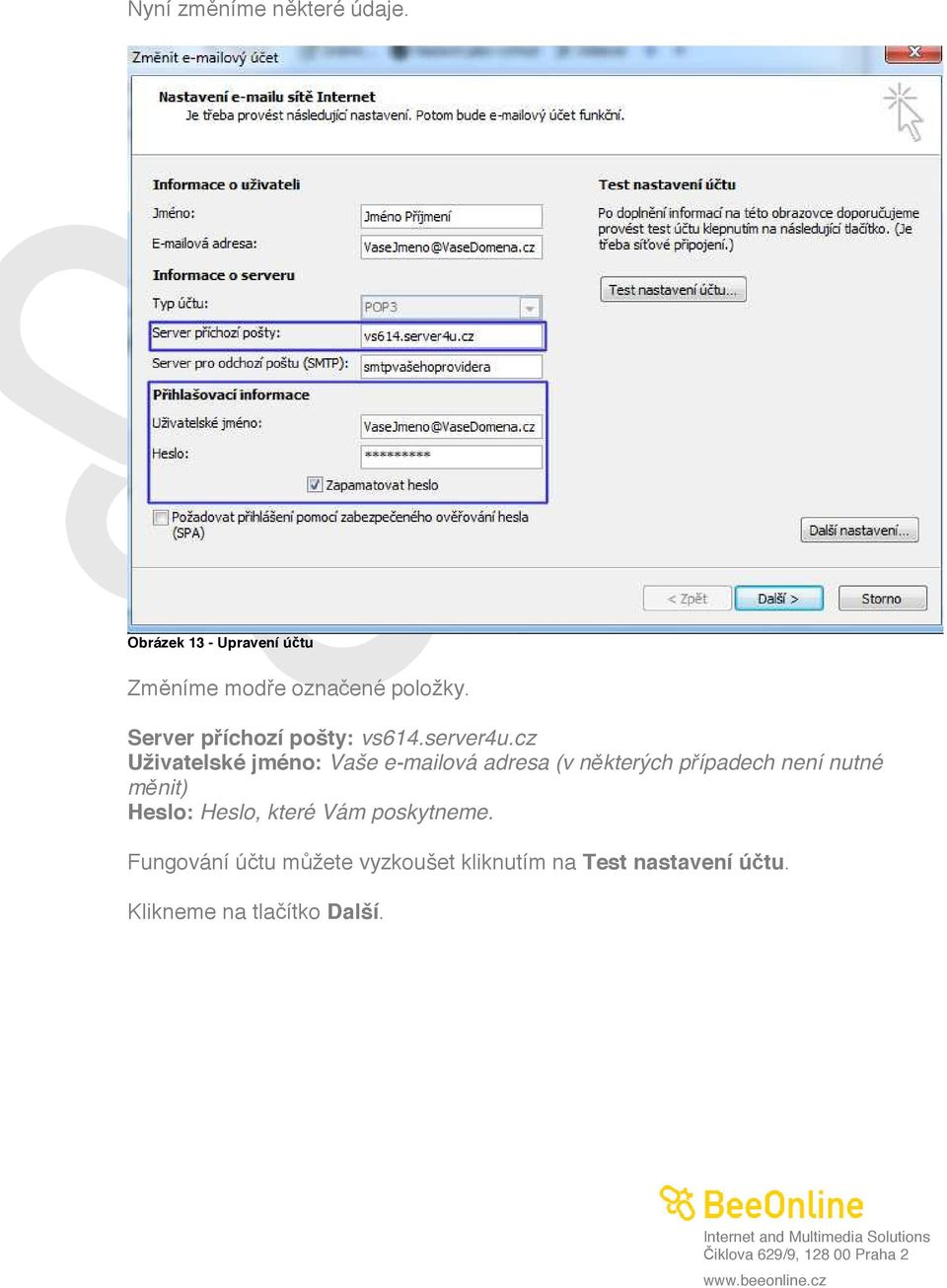 Server p íchozí pošty: vs614.server4u.