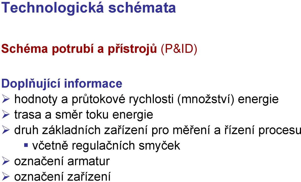 směr toku energie druh základních zařízení pro měření a