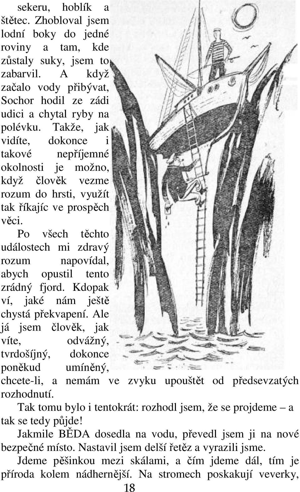 Po všech těchto událostech mi zdravý rozum napovídal, abych opustil tento zrádný fjord. Kdopak ví, jaké nám ještě chystá překvapení.