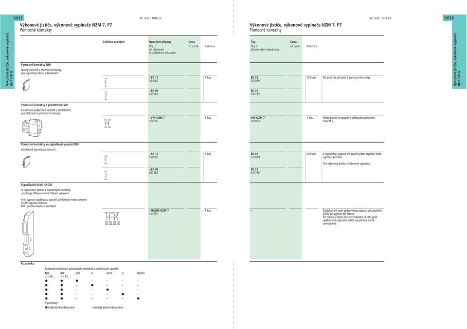 +EK 0 05082 EK 0 027039 Balení ks 20 kusů Na jistič lze přichytit 2 pomocné kontakty.. +EK 0 05083 EK 0 03785.