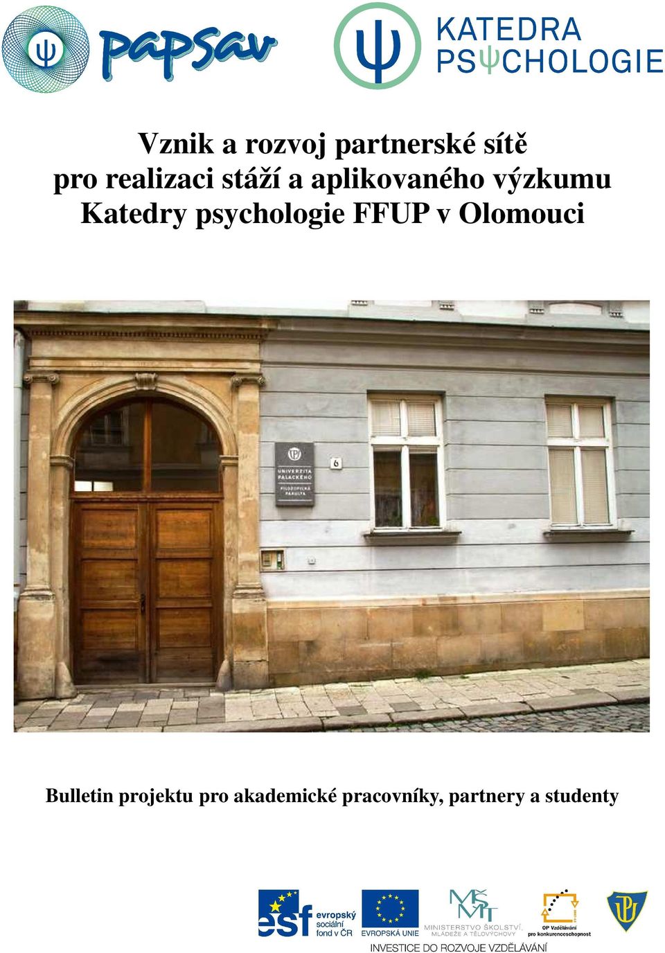 Katedry psychologie FFUP v Olomouci