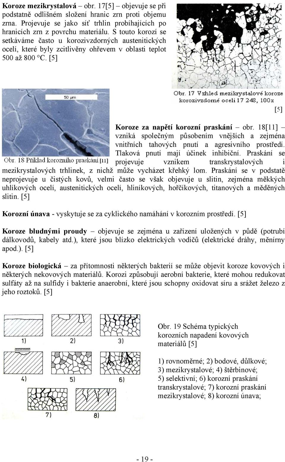 18[11] vzniká společným působením vnějších a zejména vnitřních tahových pnutí a agresivního prostředí. Tlaková pnutí mají účinek inhibiční.