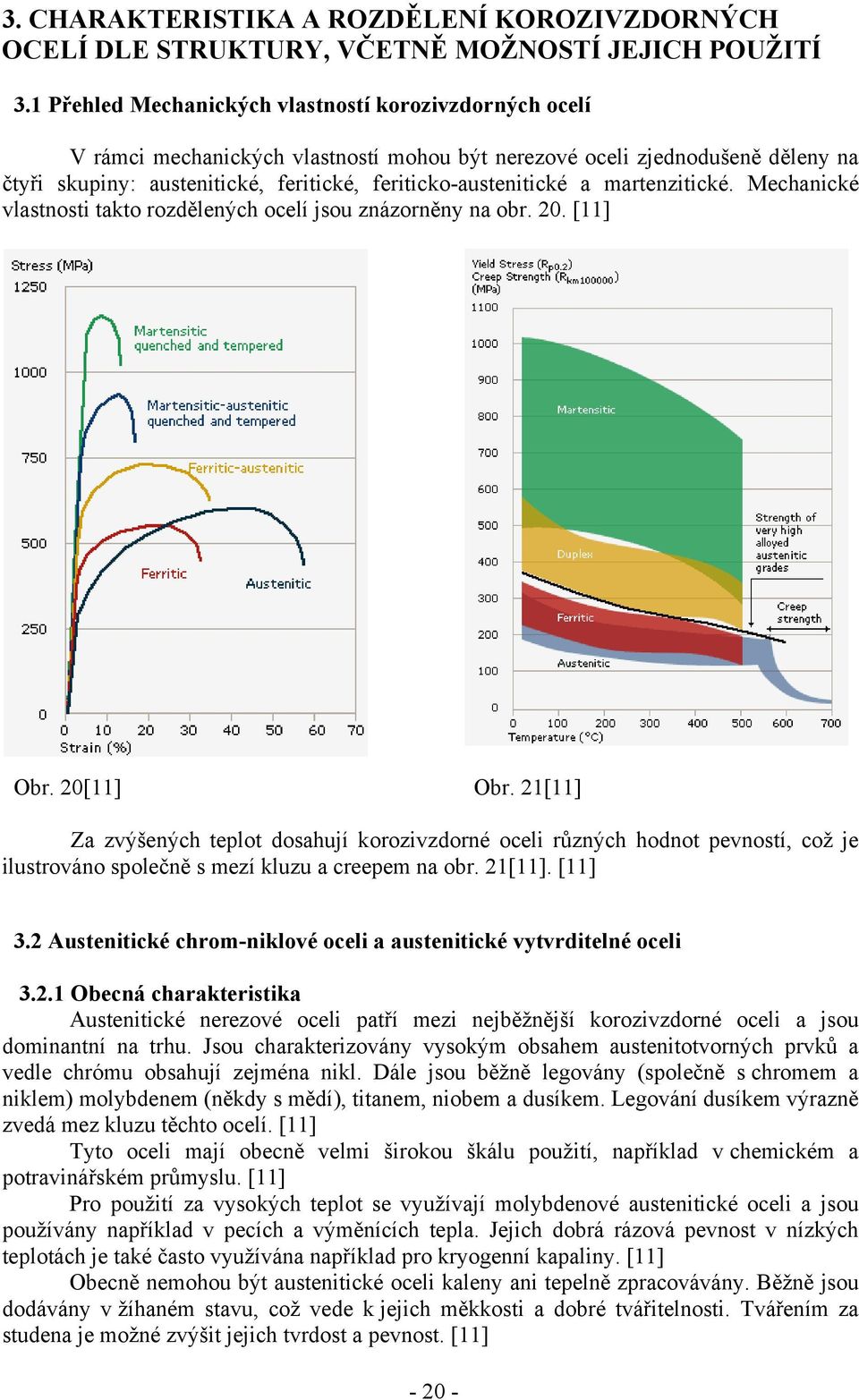 a martenzitické. Mechanické vlastnosti takto rozdělených ocelí jsou znázorněny na obr. 20. [11] Obr. 20[11] Obr.