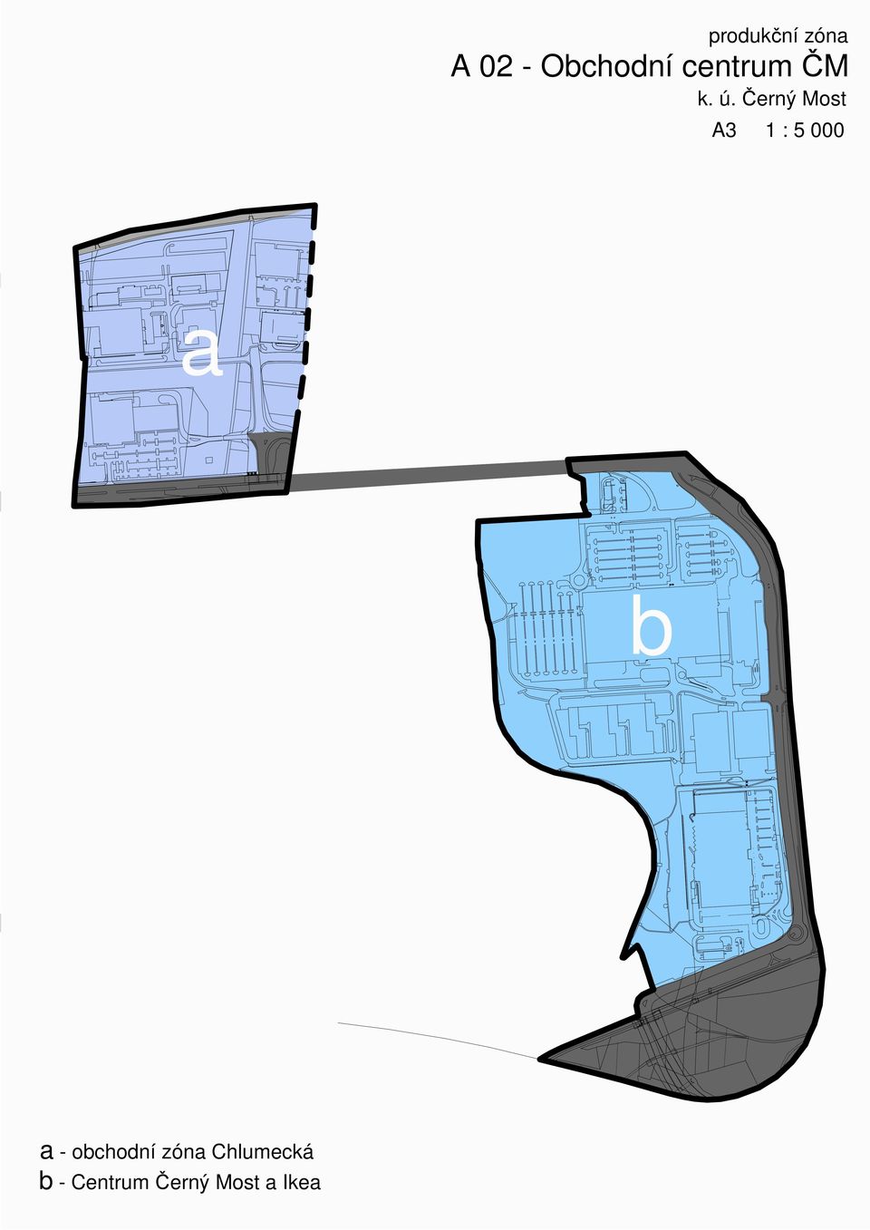 Černý Most A3 1 : 5 000 a b a -