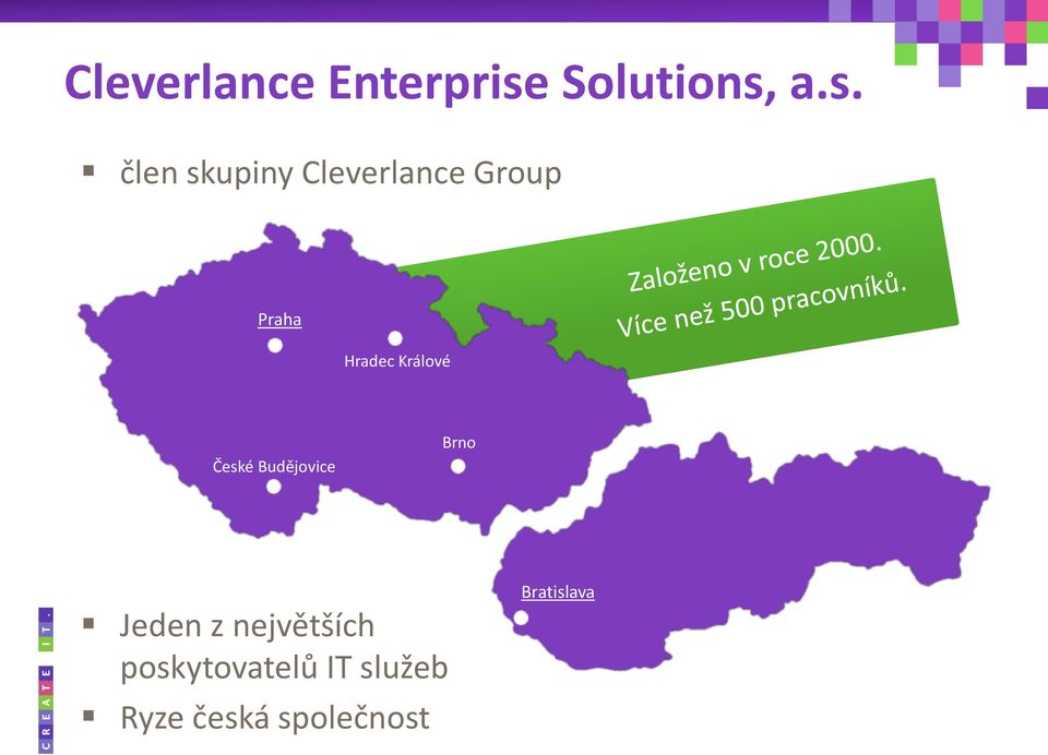 a.s. člen skupiny Cleverlance Group Praha