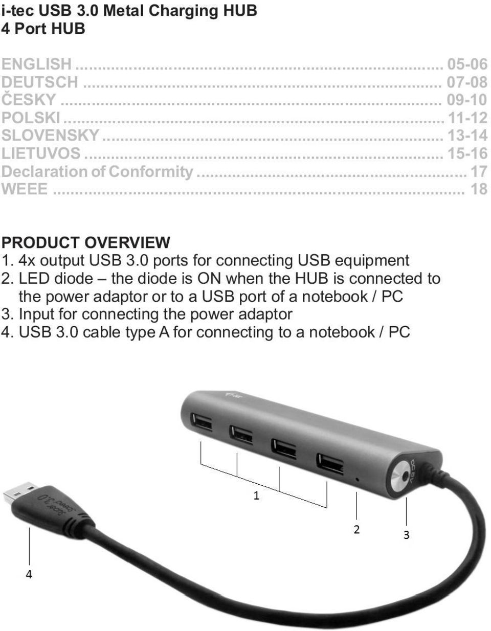 0 ports for connecting USB equipment 2.