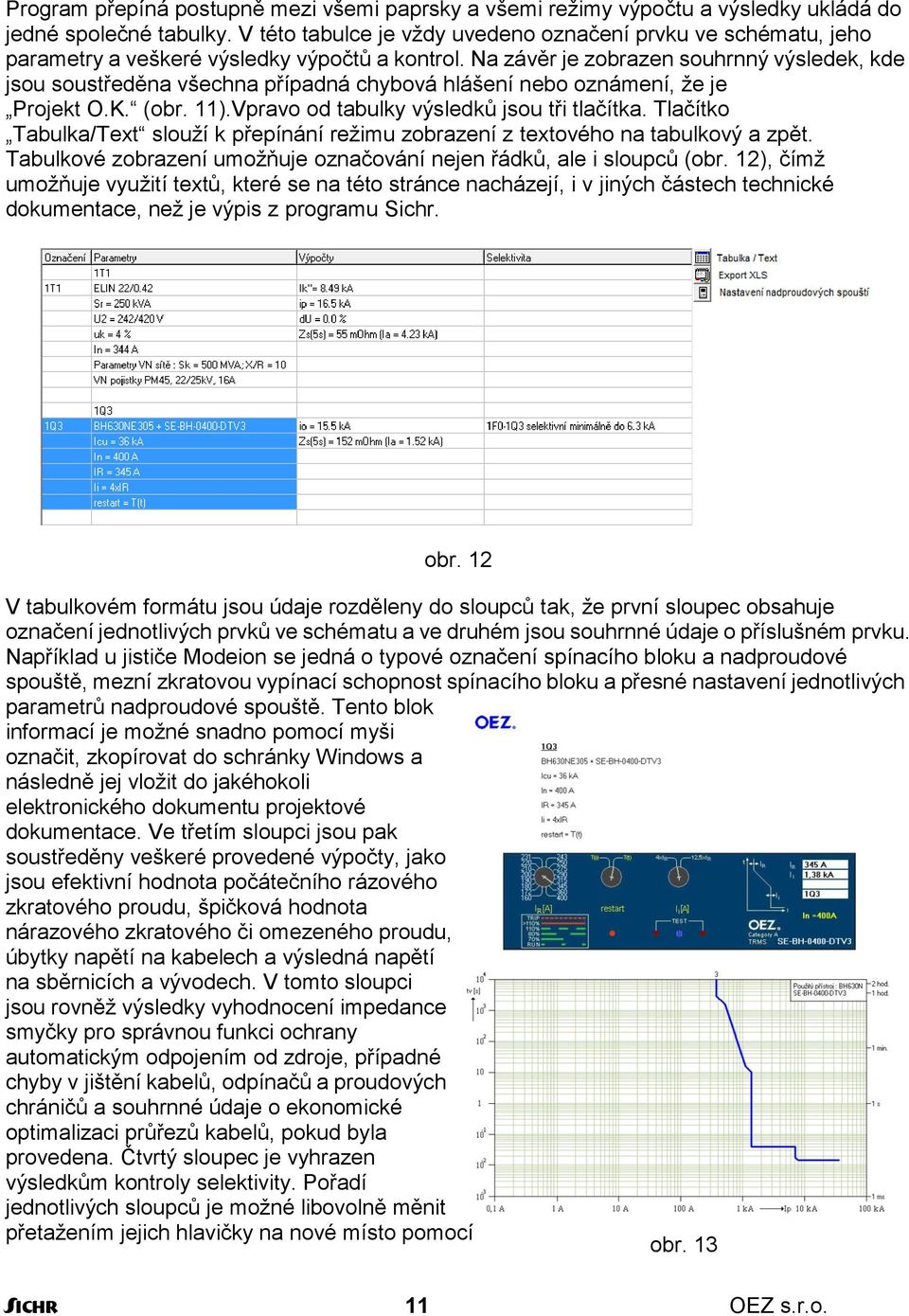 Na závěr je zobrazen souhrnný výsledek, kde jsou soustředěna všechna případná chybová hlášení nebo oznámení, že je Projekt O.K. (obr. 11).Vpravo od tabulky výsledků jsou tři tlačítka.