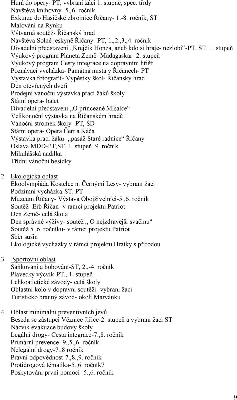 stupeň Výukový program Planeta Země- Madagaskar- 2.