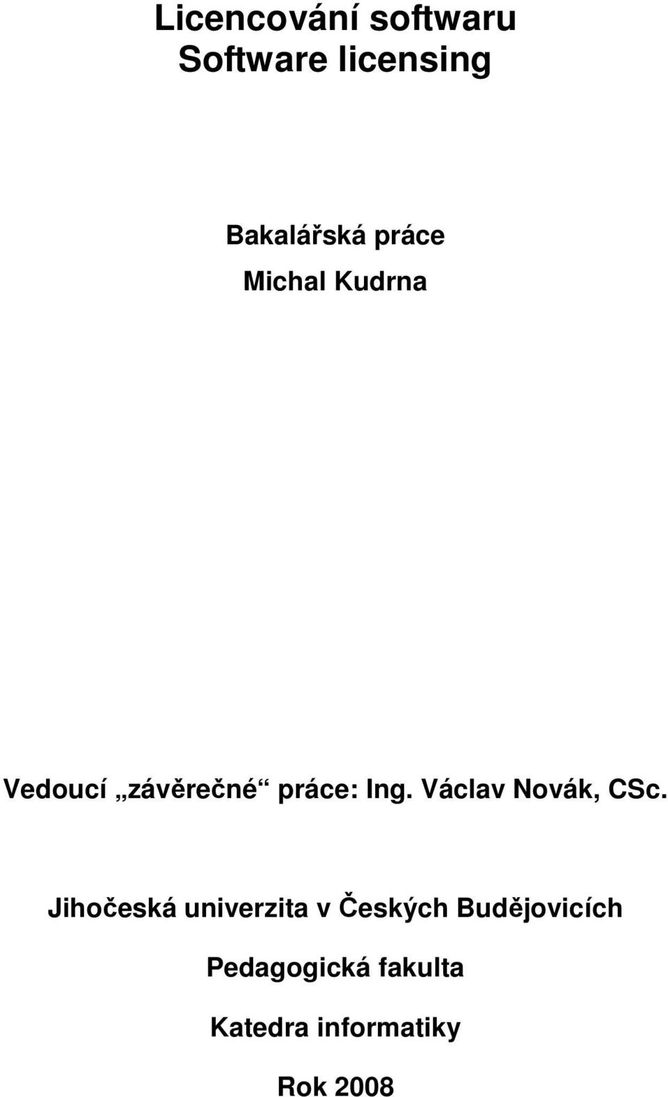 Václav Novák, CSc.