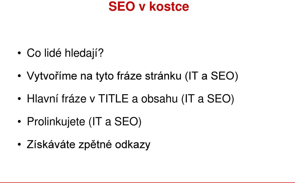 SEO) Hlavní fráze v TITLE a obsahu (IT a