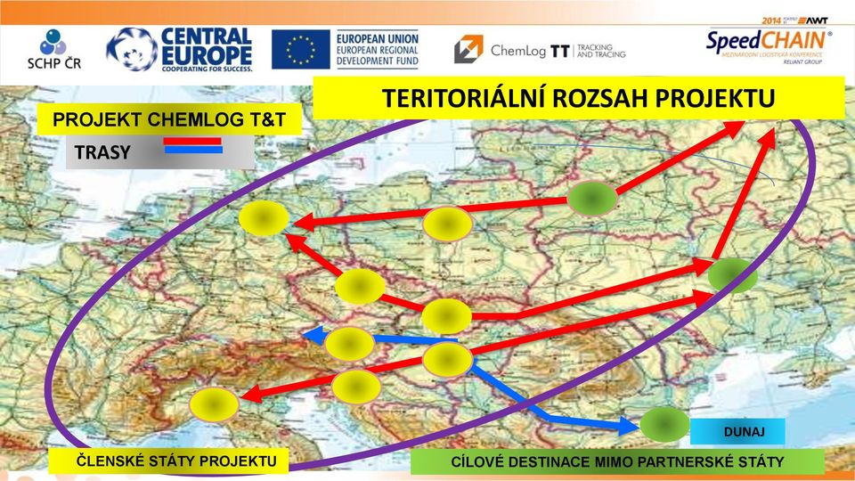 ČLENSKÉ STÁTY PROJEKTU DUNAJ