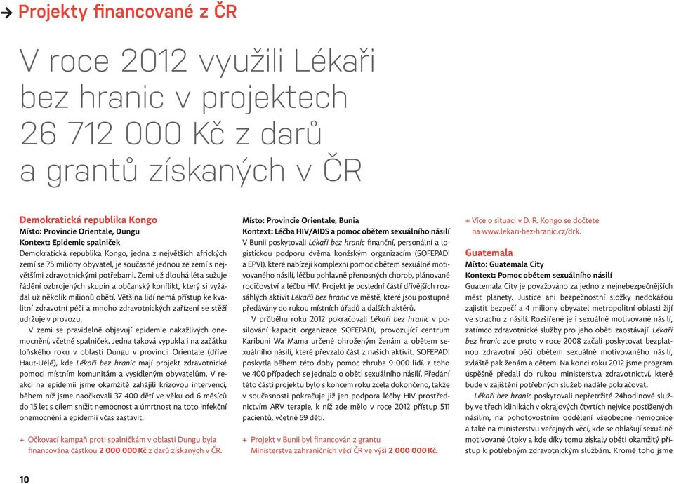 Zemi už dlouhá léta sužuje řádění ozbrojených skupin a občanský konflikt, který si vyžádal už několik milionů obětí.