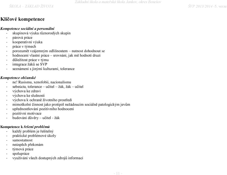 tolerance Kompetence občanské - ne!