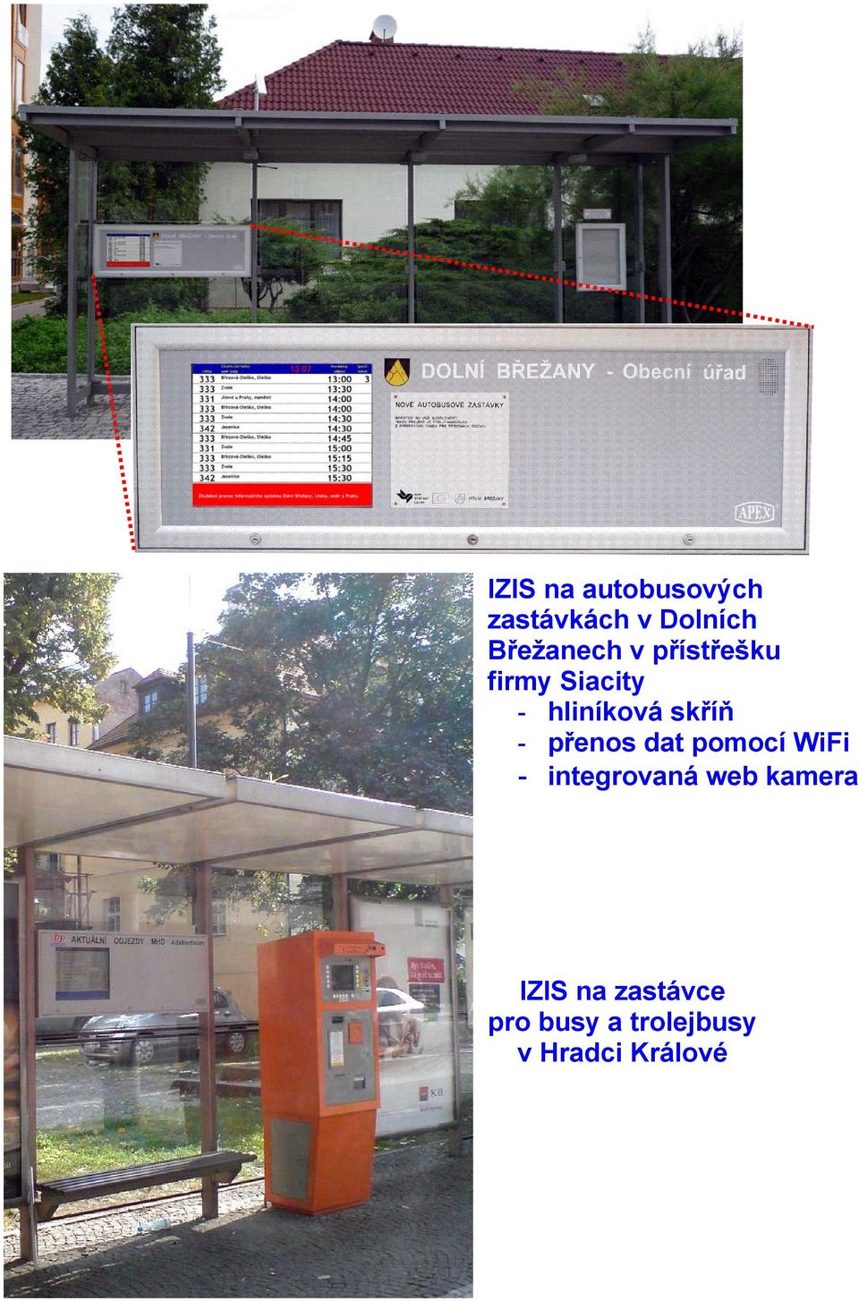 skříň - přenos dat pomocí WiFi - integrovaná web