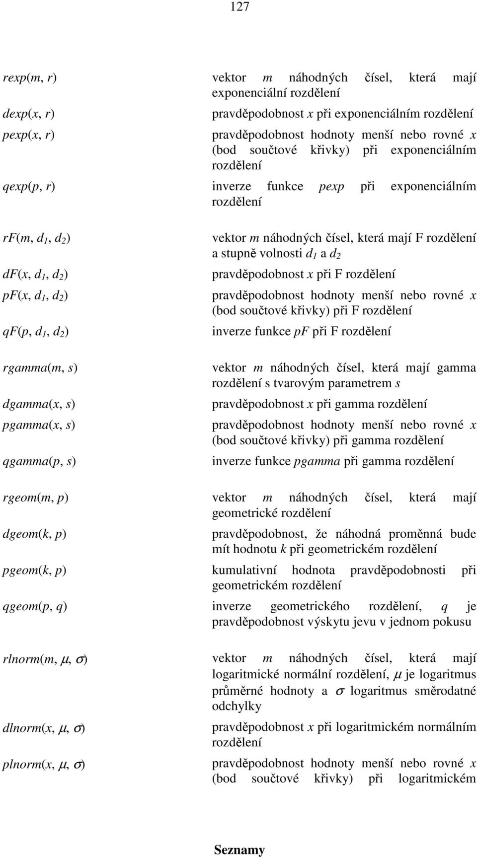 a d 2 pravděpodobnost x při F (bod součtové křivky) při F inverze funkce pf při F vektor m náhodných čísel, která mají gamma s tvarovým parametrem s pravděpodobnost x při gamma (bod součtové křivky)