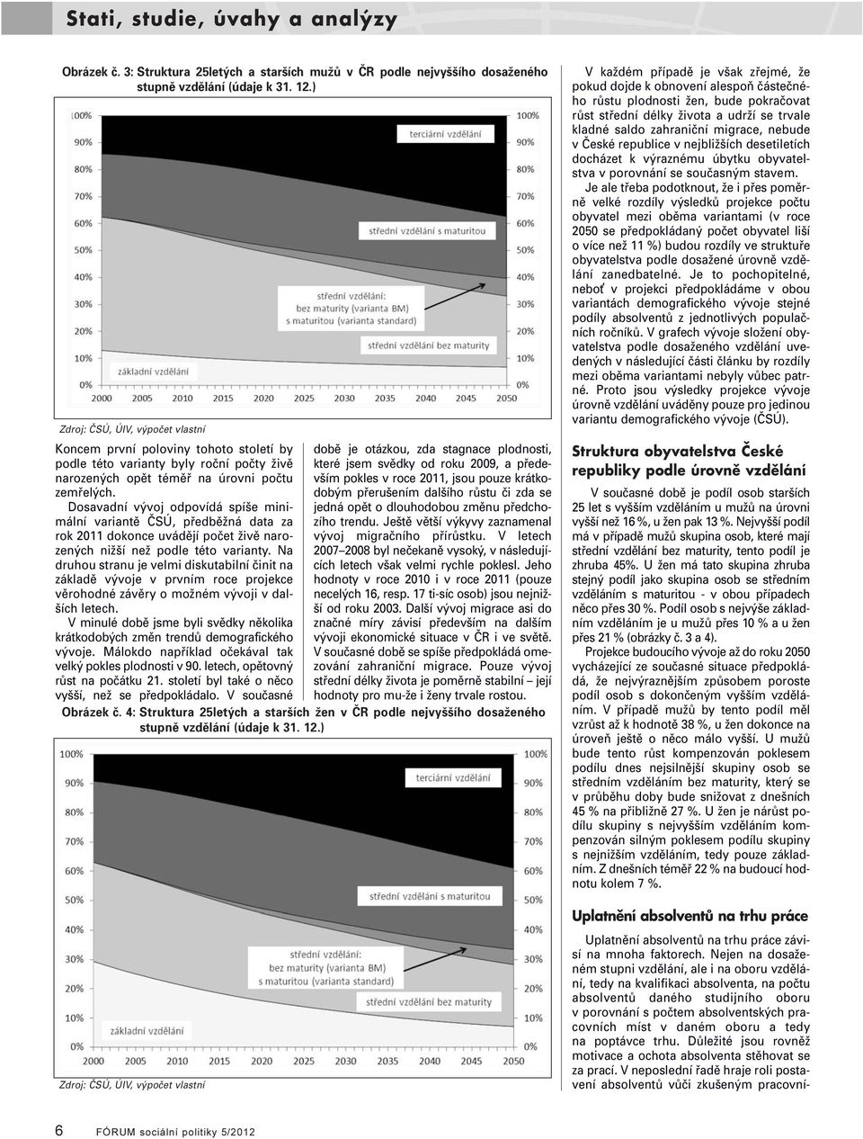 Dosavadní vývoj odpovídá spíše minimální variantě ČSÚ, předběžná data za rok 2011 dokonce uvádějí počet živě narozených nižší než podle této varianty.