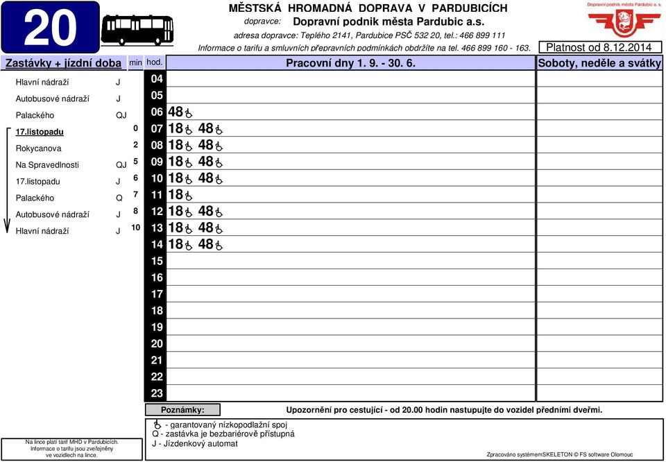 tel. 466 99 -. hod. Pracovní dny. 9. -. 6.