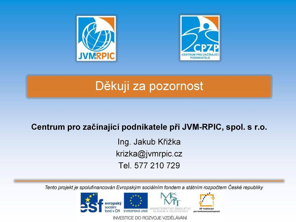 JVM-RPIC, spol. s r.o. Ing.