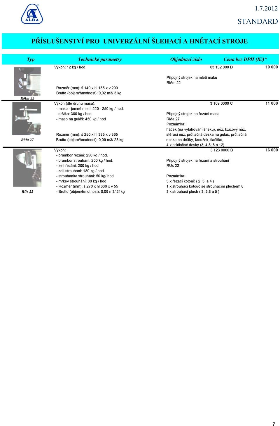 mletí: 220-250 kg / hod.