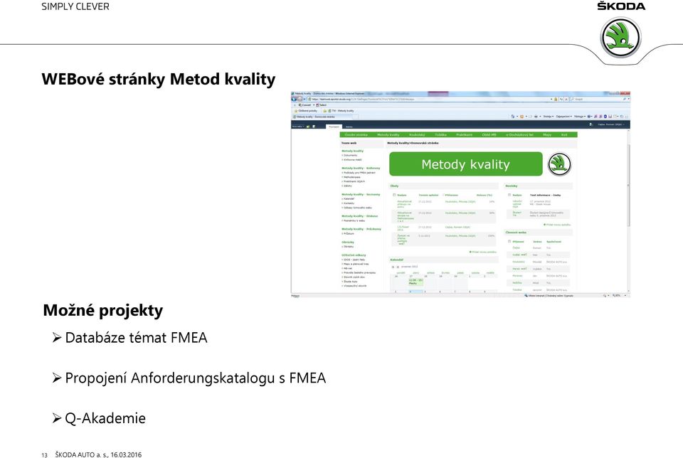 témat FMEA Propojení