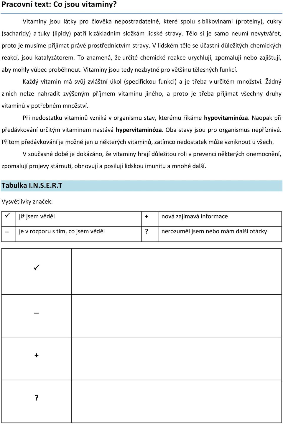 To znamená, že určité chemické reakce urychlují, zpomalují nebo zajišťují, aby mohly vůbec proběhnout. Vitaminy jsou tedy nezbytné pro většinu tělesných funkcí.