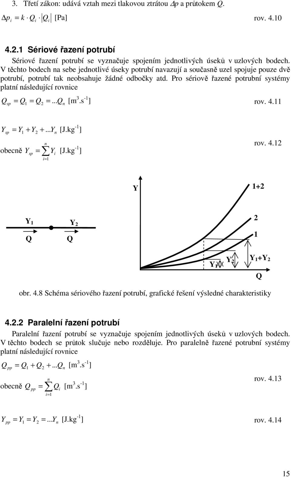 - ] ro. 4.... [J.kg - ] + + obecě i [J.kg - ] i ro. 4. + + obr. 4.8 Schéma érioého řazeí otrubí, grafické řešeí ýledé charakteritiky 4.