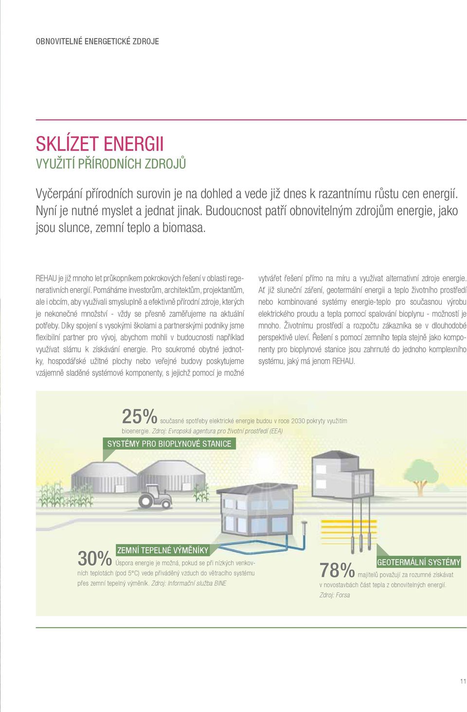 Pomáháme investorům, architektům, projektantům, ale i obcím, aby využívali smysluplně a efektivně přírodní zdroje, kterých je nekonečné množství - vždy se přesně zaměřujeme na aktuální potřeby.