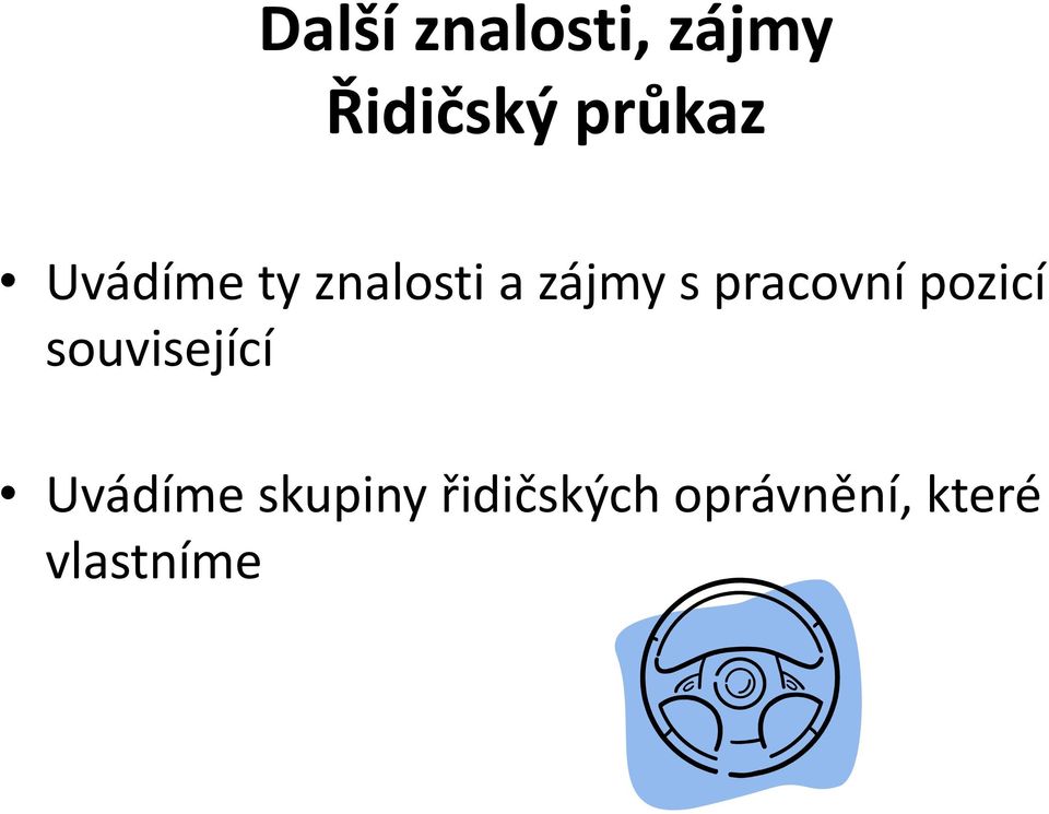 pracovní pozicí související Uvádíme