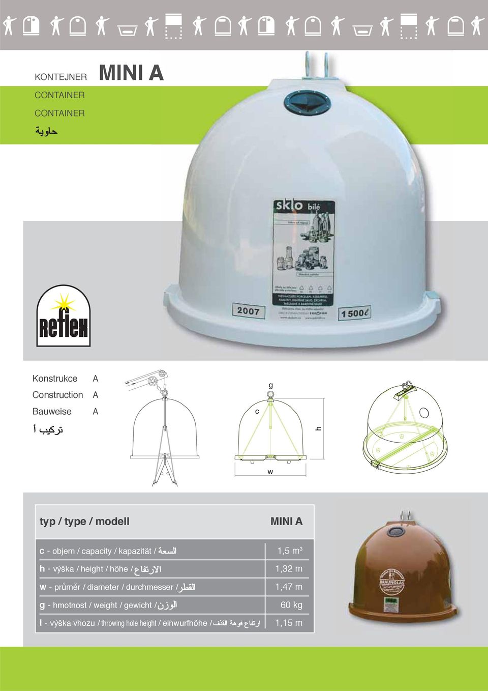 - průměr / diameter / durmesser / - motnost / eit / eit / l -