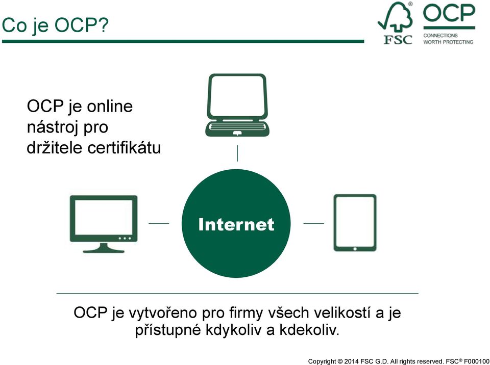 certifikátu Internet OCP je