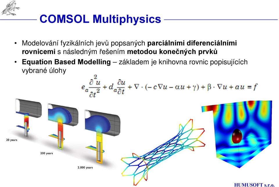 následným řešením metodou konečných prvků Equation