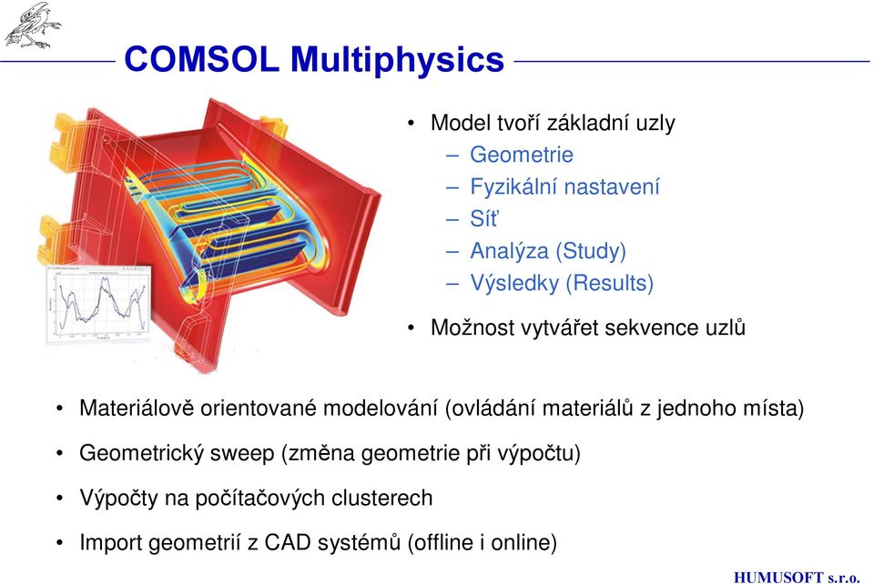 modelování (ovládání materiálů z jednoho místa) Geometrický sweep (změna geometrie při