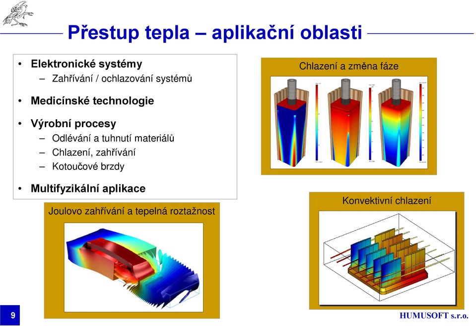 procesy Odlévání a tuhnutí materiálů Chlazení, zahřívání Kotoučové brzdy