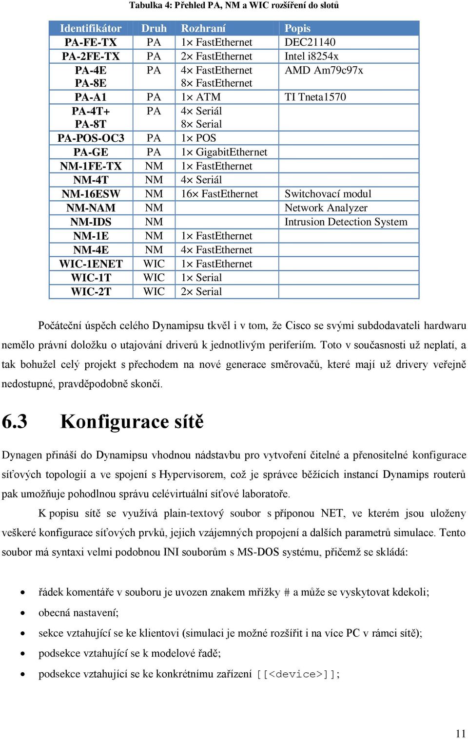 FastEthernet Switchovací modul NM-NAM NM Network Analyzer NM-IDS NM Intrusion Detection System NM-1E NM 1 FastEthernet NM-4E NM 4 FastEthernet WIC-1ENET WIC 1 FastEthernet WIC-1T WIC 1 Serial WIC-2T