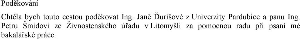 Petru Šmídovi ze Živnostenského úřadu v Litomyšli