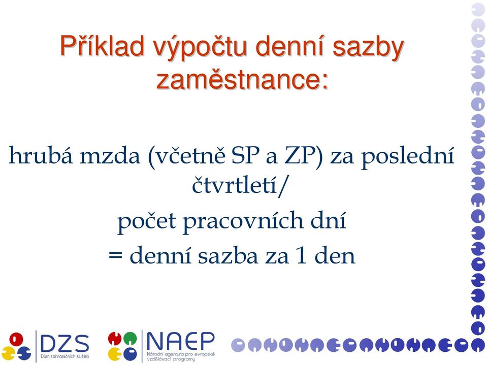 SP a ZP) za poslední čtvrtletí/