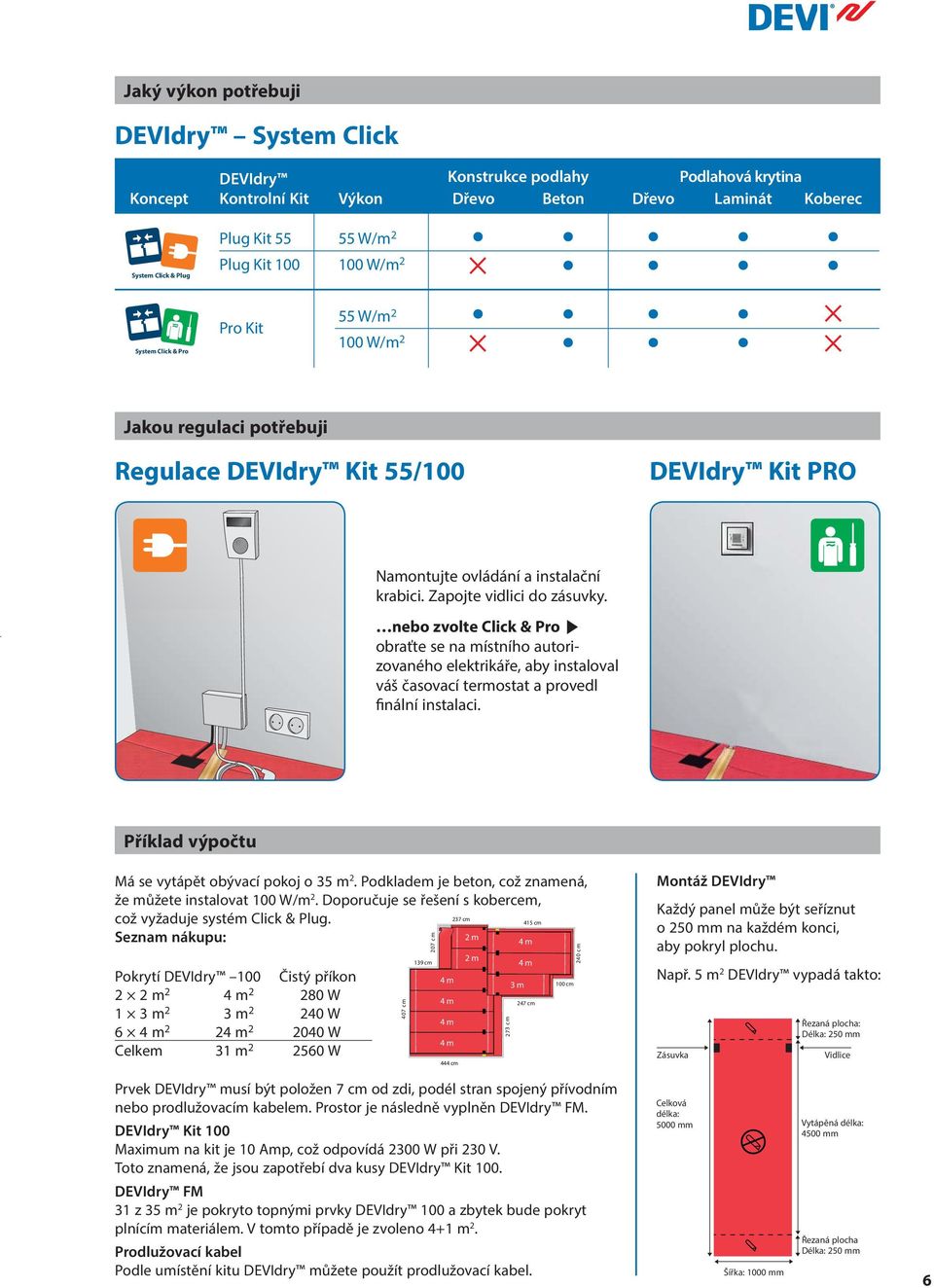 Zapojte vidlici do zásuvky. nebo zvolte Click & Pro obraťte se na místního autorizovaného elektrikáře, aby instaloval váš časovací termostat a provedl finální instalaci.