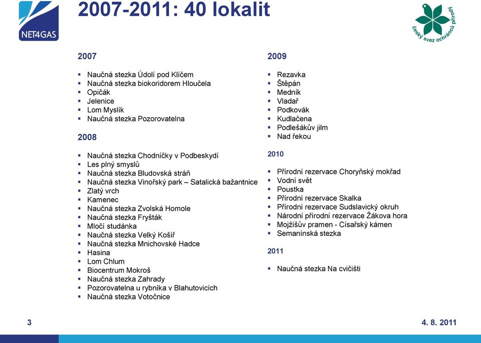 Naučná stezka Mnichovské Hadce Hasina Lom Chlum Biocentrum Mokroš Naučná stezka Zahrady Pozorovatelna u rybníka v Blahutovicích Naučná stezka Votočnice 2009 Rezavka Štěpán Medník Vladař Podkovák