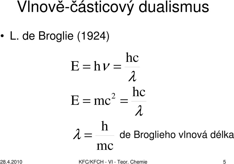 h mc 2 = hc 28.4.