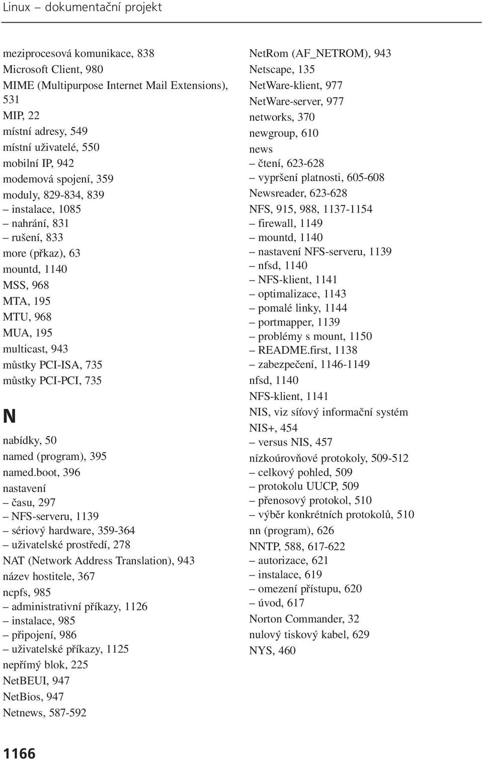 PCI-PCI, 735 N nabídky, 50 named (program), 395 named.