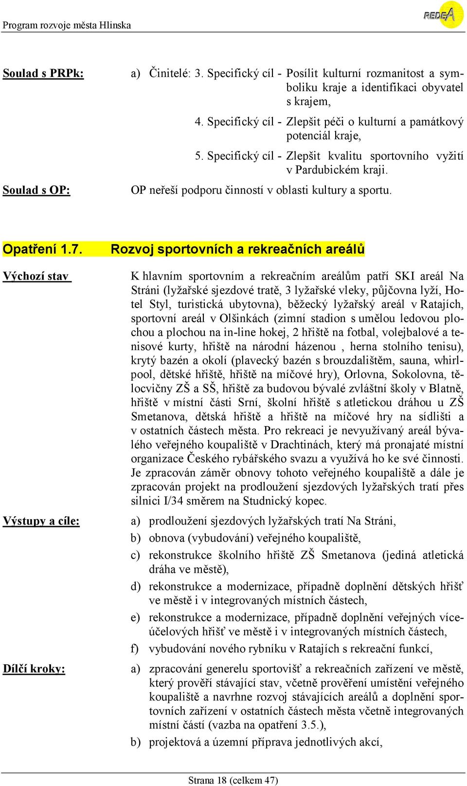 Opatření 1.7.