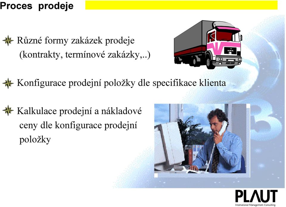 .) Konfigurace prodejní položky dle specifikace