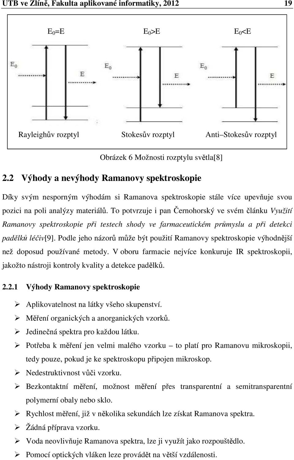 To potvrzuje i pan Černohorský ve svém článku Využití Ramanovy spektroskopie při testech shody ve farmaceutickém průmyslu a při detekci padělků léčiv[9].