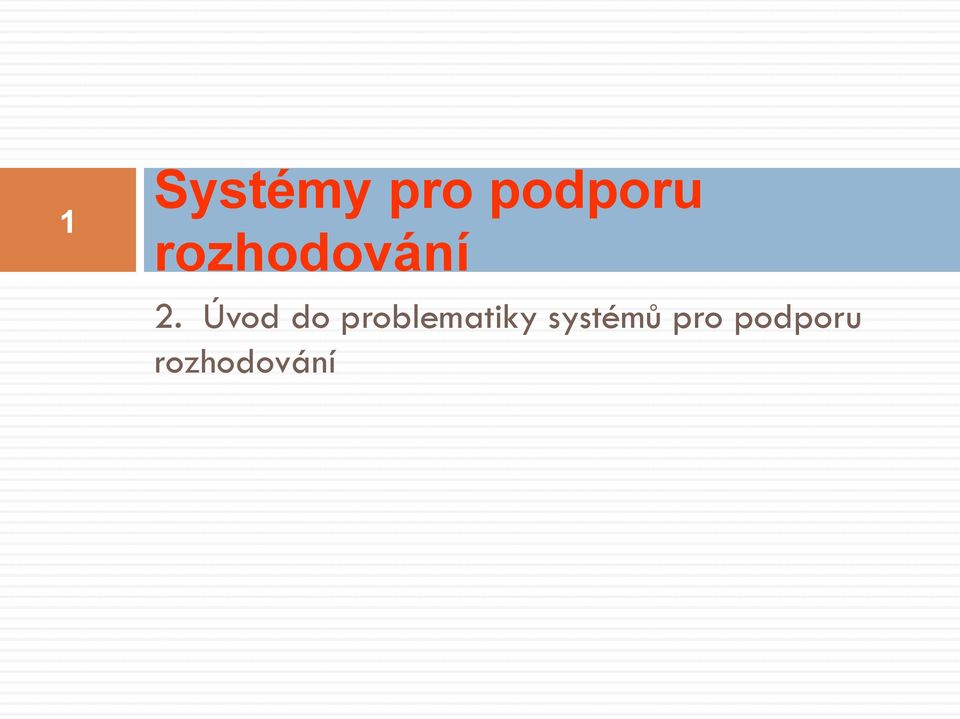 Úvod do problematiky