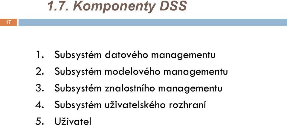 Subsystém modelového managementu 3.