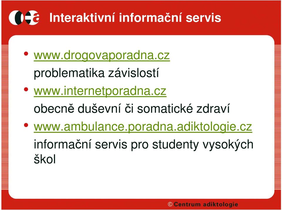 cz obecně duševní či somatické zdraví www.ambulance.