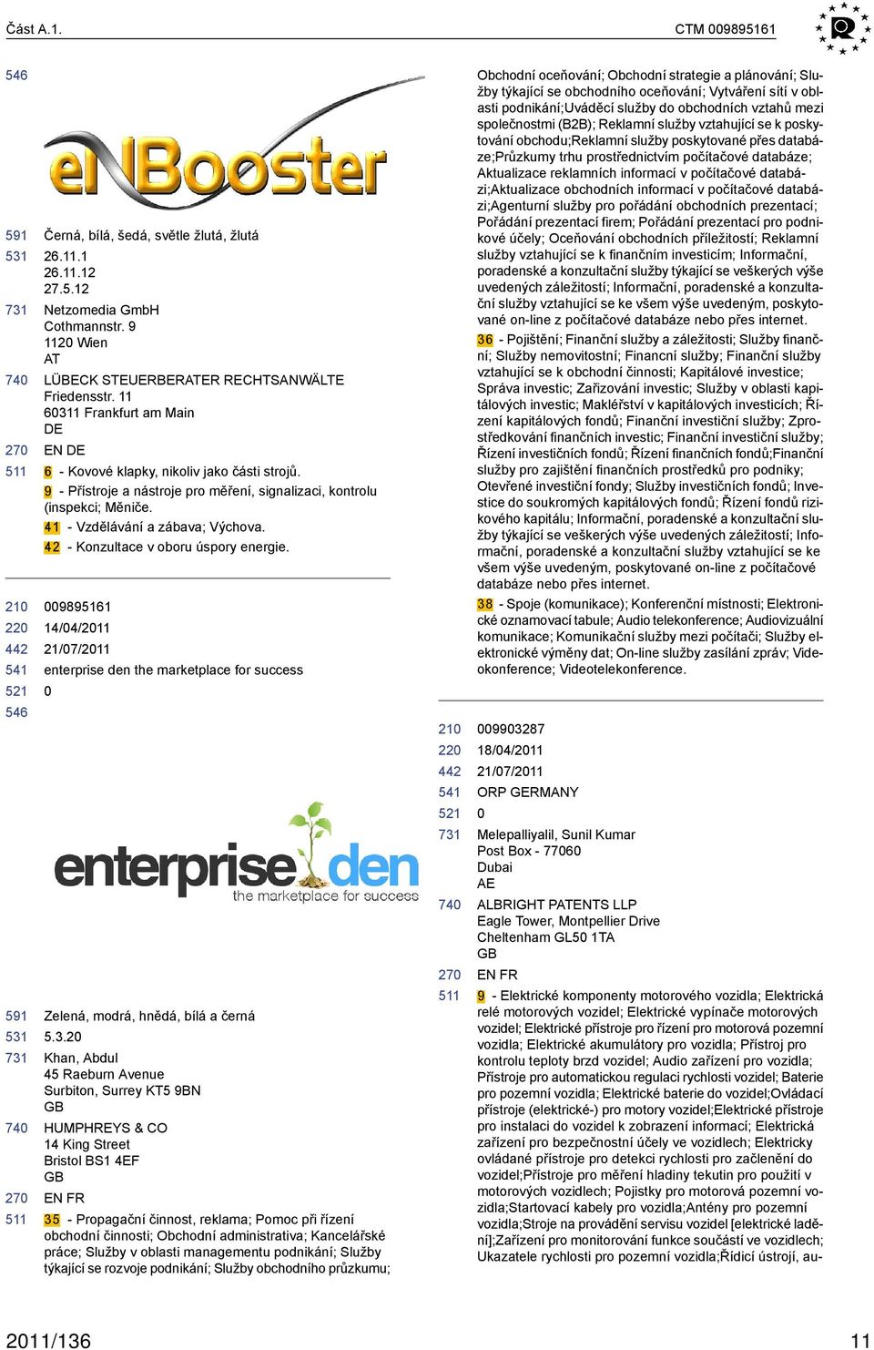 42 - Konzultace v oboru úspory energie. 9895161 14/4/211 enterprise den the marketplace for success Zelená, modrá, hnědá, bílá a černá 5.3.