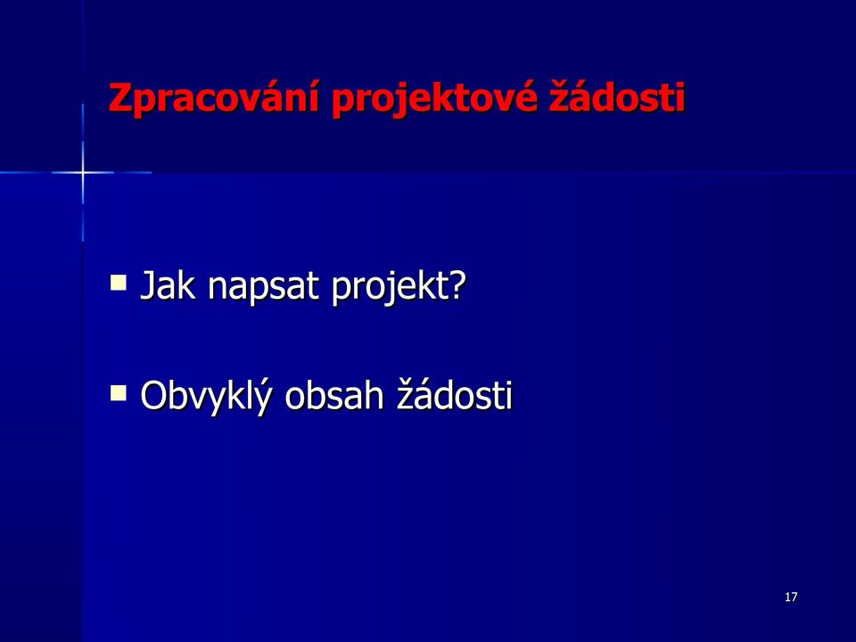 Jak napsat projekt?