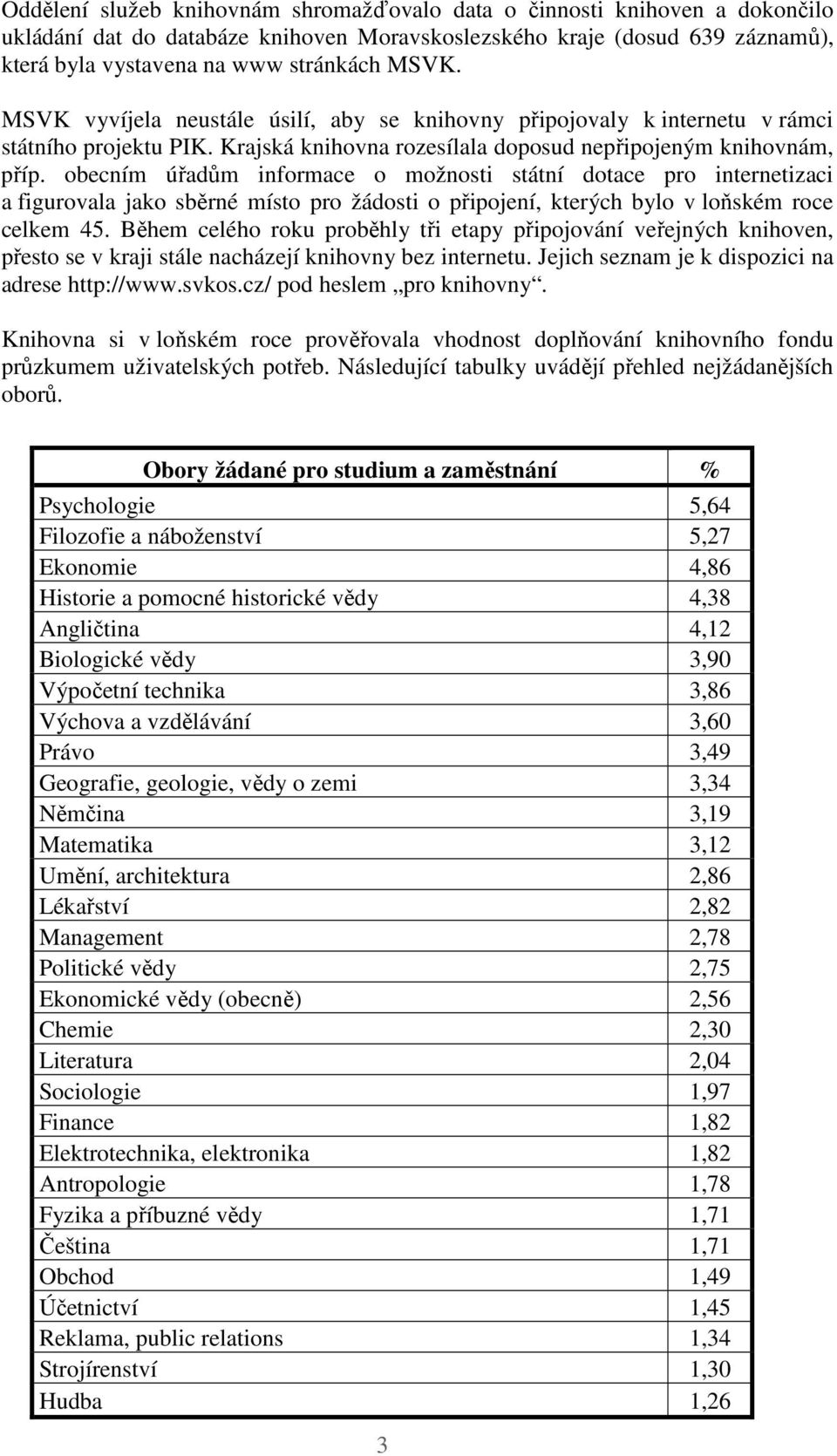 obecním úřadům informace o možnosti státní dotace pro internetizaci a figurovala jako sběrné místo pro žádosti o připojení, kterých bylo v loňském roce celkem 45.